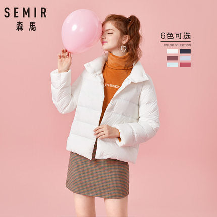 SEMIR Plus Size 2XL 3XL Thicken Winter Jacket Women 2019 Ultra Light Down Coat Padded Jackets Black Casual Clothes For Woman